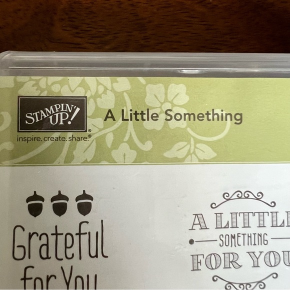 Stampin Up! A Little Something set of 9 clear mount stamp set-New - Picture 3 of 5